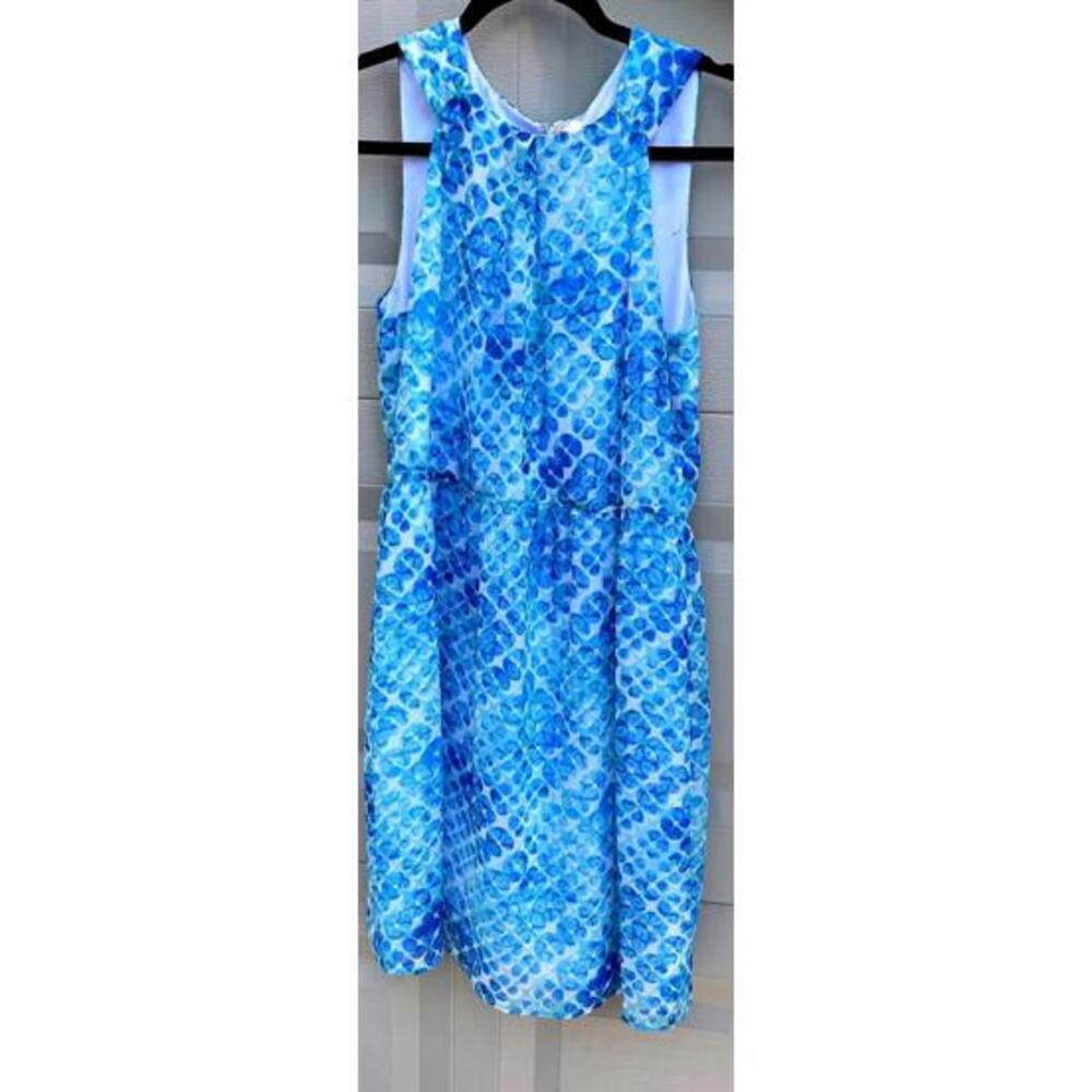Mishkaana Girls Blue Print Dress Size 10 - New With Tags